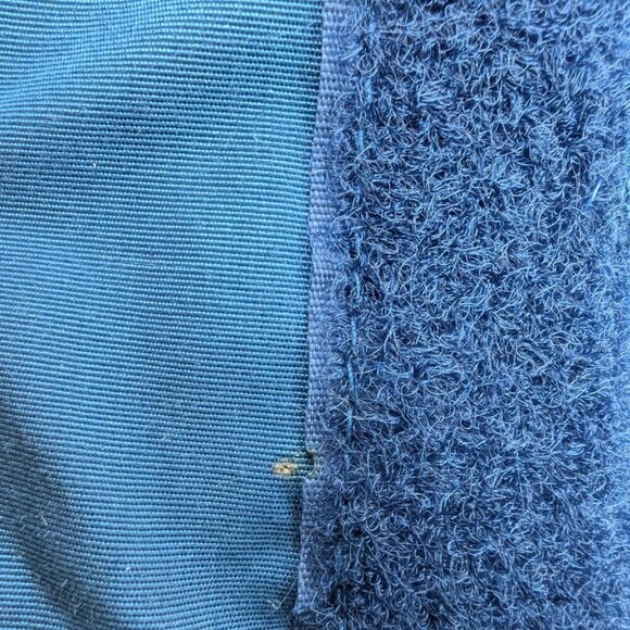 Vintage Snow Goose Parka Jacket Men's M Blue Retro Faux Fur Trim Hood Model 8501 - Picture 7 of 11